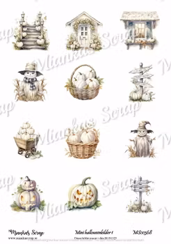 Miankas Scrap klippark - Mini Halloweenbilder