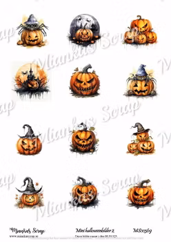 Miankas Scrap klippark - Mini Halloweenbilder 2