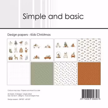 Simple and Basic Design Papers "Kids Christmas"