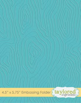 Taylored Expressions Embossing Folder "Woodgrain"