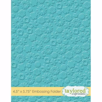 Taylored Expressions Embossing Folder "Flower Power"