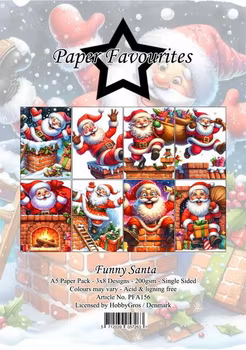 Paper Favourites Paper Pack "Funny Santa" A5