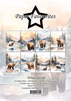Paper Favourites Paper Pack "Winter Scene" A5