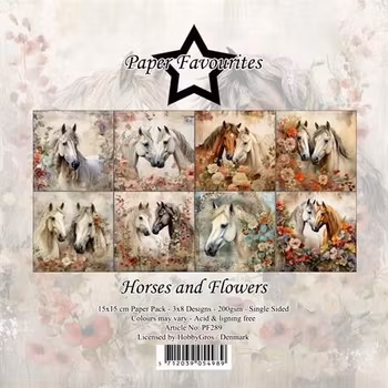 Paper Favourites Paper Pack "Horses and Flowers"