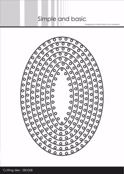 Simple and Basic die, Heart Framed – Oval