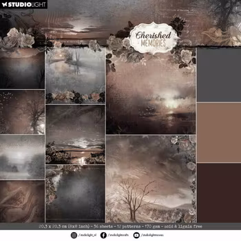 Studio Light Cherished Memories Designer Paper Pad Background