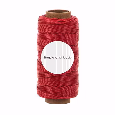 Simple and basic Polyester Thread "Calm red"