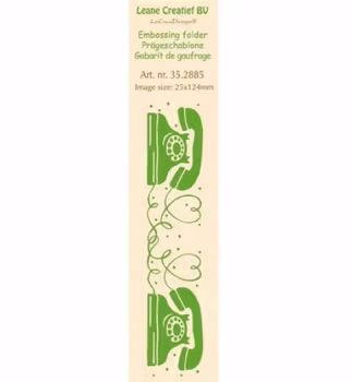 Leane Creatief BV - Embossingfolder - Border Telephone