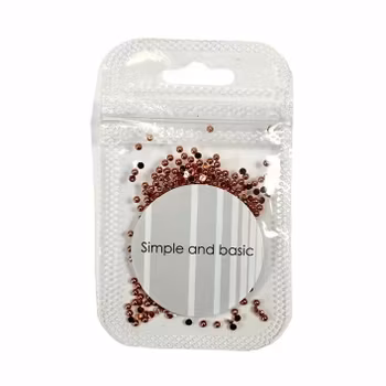 Simple and basic Half Pearl "Polished Rose Gold" 2 mm