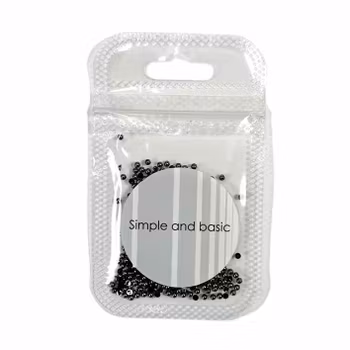 Simple and basic Half Pearl "Polished Antique silver" 2 mm