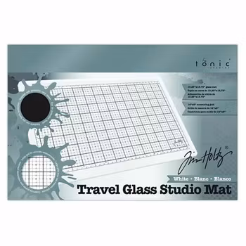 Tonic / Tim Holtz Travel Glass Studio Mat White