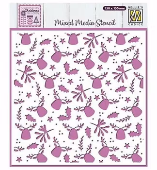 Nellie‘s Choice Mixed Media Stencils Moose