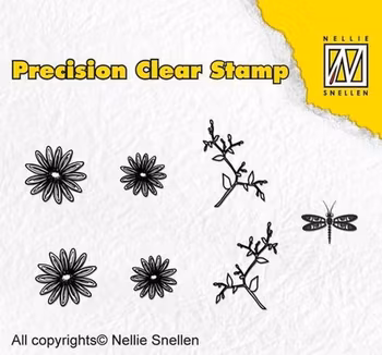 Nellie Snellen Clearstamp - Flowers