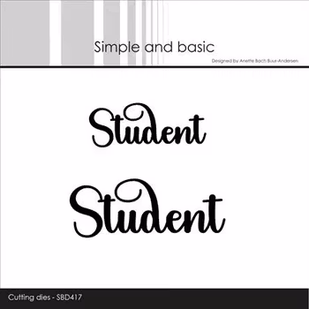 Simple and Basic die "Student”