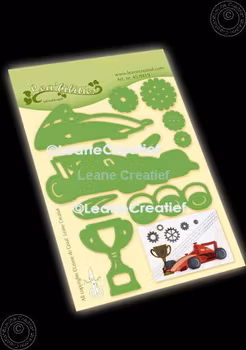 Leane Dies Cut/Emb "Racing Car"