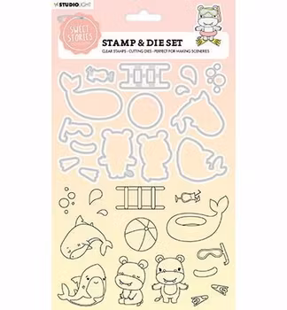 Studio Light Dies & Stamps "Swimming Fun"