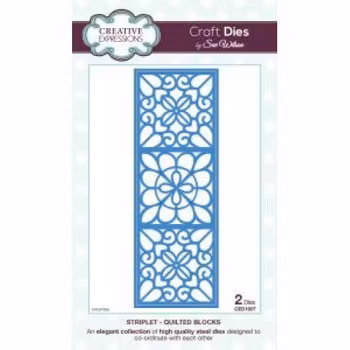 Creative Expressions Craft Dies by Sue Wilson - Striplet - Quilted Blocks