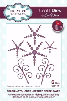 Creative Expressions Sue Wilson Craft Dies - Finishing Touches - Beaded Starflower