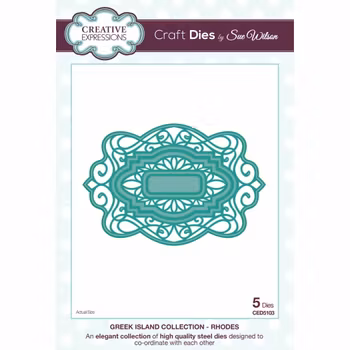 Creative Expressions Sue Wilson Craft Dies - Greek Island Collection - Rhodes