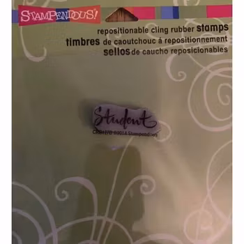 Stampendous Cling Stamp - Student
