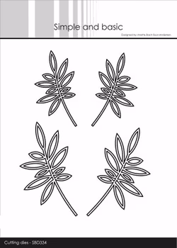 Simple and Basic die "Leaves - Outline"