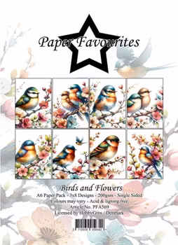 Paper Favourites Paper Pack "Birds and Flowers"