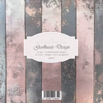 Gavlhusets Design - Block 6'' - Rustik Metal Rosa