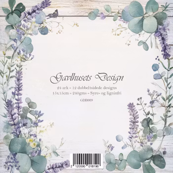 Gavlhusets Design - Block 6'' - Lilla