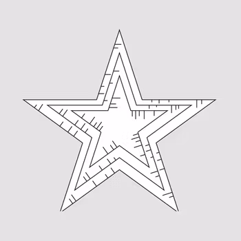 Design5 - Stora stjärnor med effekt – 3 st – Cutting Die