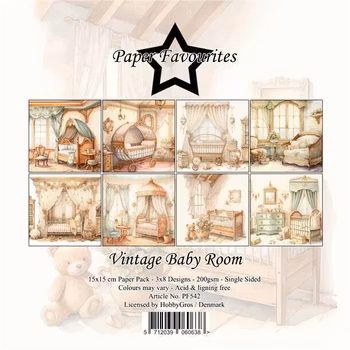 Paper Favourites - Vintage Baby Room Paperpack 6' x 6'