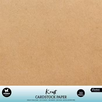 Studio Light Cardstock "Kraft" 12 x 12