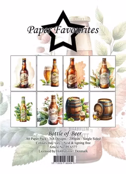 Paper Favourites Paper Pack "Bottle of Beer" A6