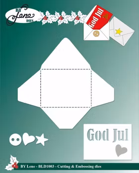 By Lene dies "Envelope with text" God Jul
