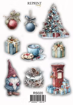 Stickers Reprint - Deck the halls - 11x16 cm