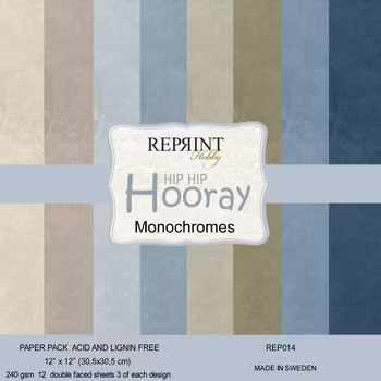 Paperpack Reprint - Hip hip horray Monochromes - 12x12