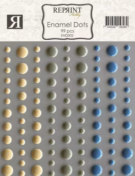 Adhesive Enamel Dots Hip hip hooray