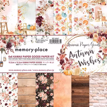 Memory Place Kawaii Paper Goods Autumn Wishes 6x6 Inch Paper Pack