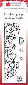 Woodware The Snail Family Clear Stamps