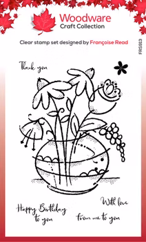 Woodware Floral Bouquet Clear Stamp