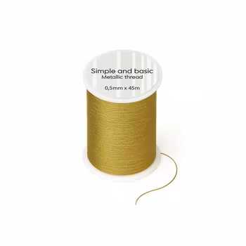 Simple and basic Metallic Thread "Guld"