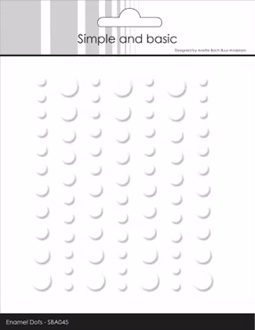 Simple and Basic Matte Enamel Dots "Soft White"