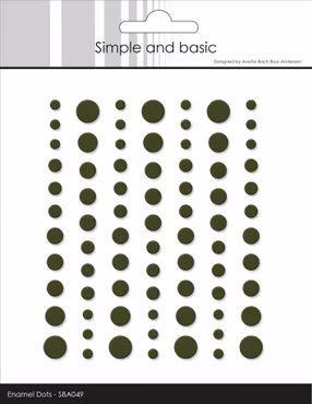 Simple and Basic Matte Enamel Dots "Forest Green"