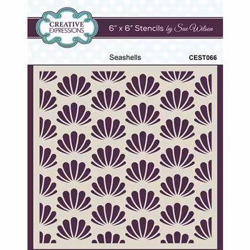 Creative Expressions Stencil by Sue Wilson - Seashells