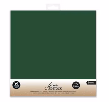 Studio Light Cardstock "Christmas Green" 12 x 12