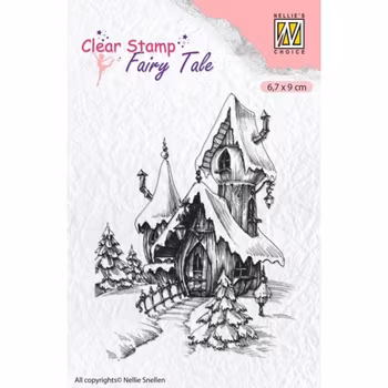 Nellie Snellen Fairy Tale Clear Stamps Castle Winter
