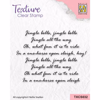 Nellie Snellen Texture Clear Stamps Jingle Bells