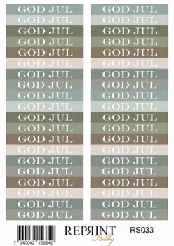 Reprint - Home for Christmas text Stickers - 11x16 cm