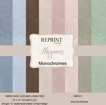 Reprint - Happiness Monochromes Paperpack- 12x12