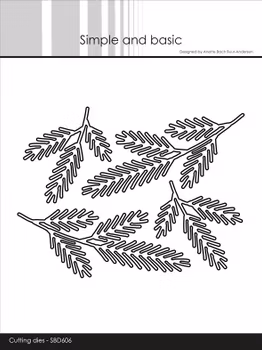 Simple and Basic die "Pine branches"