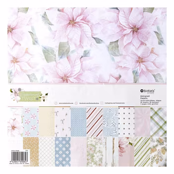Rosie's Studio Peppermint Twist 12x12 Inch Paper Pad